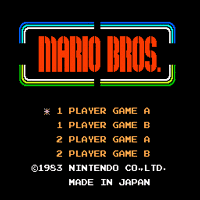 Afro Mario Title Screen